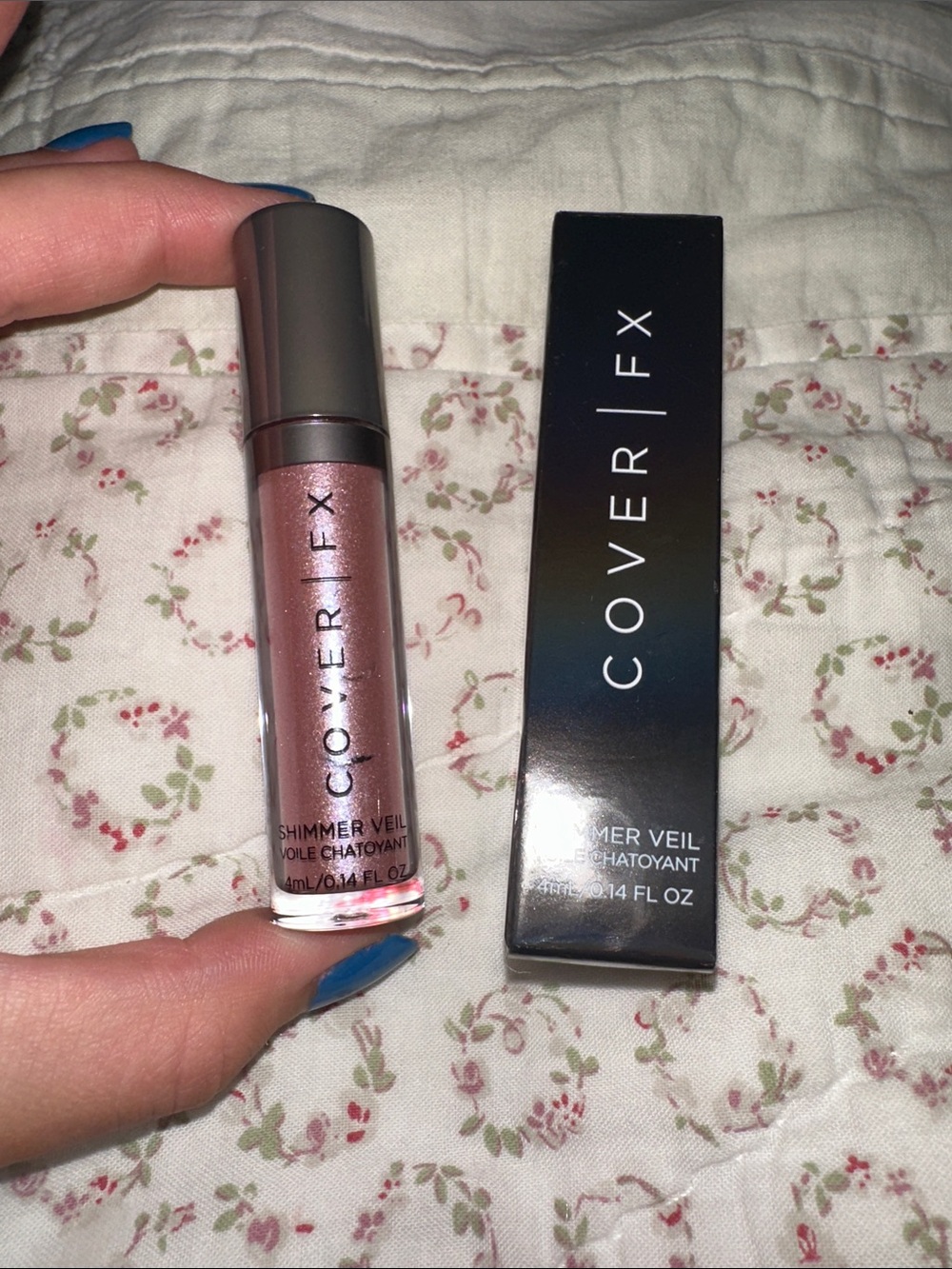 COVER FX Shimmer Veil Liquid Eyeshadow - Rose Pink Shimmer